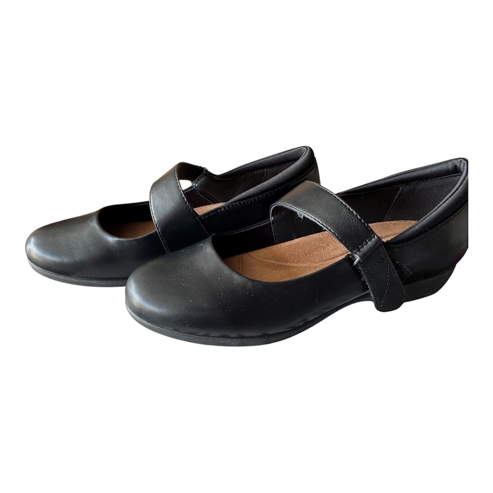 DREAM PAIRS SDFA2407W Women's Black Mary Jane Flats Comfort Shoes Size 9.5IRS